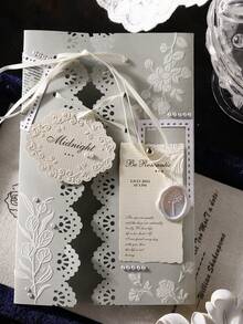 16pcs/Pack Vintage European Style Embossed Memo Notes Paper Material, Scrapbooking, DIY Decoration, Planner, Journal, Collage - Multicolor - View 7