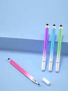 Stylo-stylet silicone haute précision à pointe ronde 2-en-1, compatible avec les tablettes Apple iPad, pour le dessin, le gribouillage, l'écriture - Multicolore - Voir 7