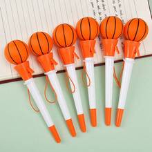 1pc Stress Relief Squeeze Retractable Punch Ball Pen, Football Shaped Ballpoint Pen - Silver - View 5