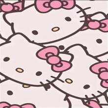 SANRIO 1件Hello Kitty粉色蝴蝶结可爱卡通印花挂毯卧室装饰冬季庆典背景布设计节日派对 - 白灰 - 查看 3
