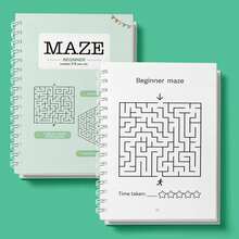 Mindful Maze Activity Book, Relaxing Yet Challenging Puzzles That Encourage Focused Thinking, Helps Build Patience And Persistence, Ideal For Desk Breaks And Travel Downtime - 6 - View 9