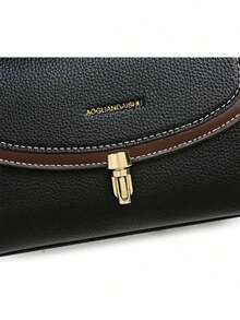 2026 New Solid Color Vintage Ladies Handbag, Luxury Designer Ladies Crossbody Bag, High Quality Soft Leather Ladies Wallet, Tote Bag, Ladies Tote Bag, Ladies Handbag, Ladies Wallet, For Strolling, Travel, Shopping, Work, Daily Commute, Etc. - 彩色 - 查看 8