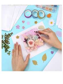 480/720pcs Pack Thick Hexagon Foam Double-Sided Adhesive Tape - Creative DIY Craft, High Viscosity Glue - Multicolor - View 4