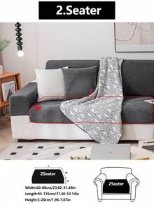1 tấm bọc ghế sofa co giãn, chống trượt, phủ toàn bộ bề mặt, dùng được cả bốn mùa, chất liệu vải dày dặn, có thể giặt máy, chống bụi, thân thiện với thú cưng, trang trí cho phòng ngủ, văn phòng, phòng khách, phù hợp với ghế sofa hình chữ L và ghế sofa 1/2/3/4 chỗ ngồi. - Màu xám đen - Xem 18