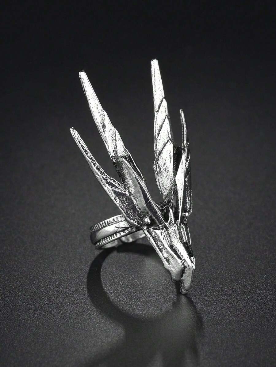 1枚时尚霸气的龙头戒指，适合日常佩戴 - 龍頭 - 查看 1