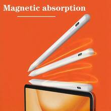 Universal Capacitive Touch Stylus Pen Compatible With IOS, Android And Microsoft Smartphones & Tablets. It Features Tilt Sensing, Anti-Mistouch Technology And High Precision, Suitable For IPad, And All Touchscreen Devices. Compatible With IOS/Android Phones And Tablets - Fast Charging - White - View 7