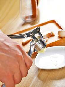 1/2件装金属蒜蓉压榨器，专业手动蒜蓉切割器，蒜姜压榨器，蔬菜切碎器/蒜蓉切割器和去皮器/调味料和香料工具/日常家居用品/厨房配件/厨房/情人节/婚礼/情人节/复活节/斋月