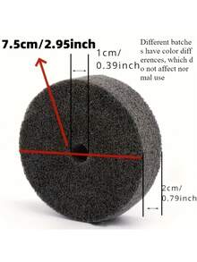 3-Inch Fiber Polishing Wheel, Stainless Steel Replacement Mini Bench Grinder, Desktop Polisher