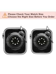 1 set 3-en-1 Nouveau bracelet de montre et film de protection de boîtier en silicone à la mode avec imprimé léopard et diamants intégrés. Étui de protection pour montre compatible avec Apple Watch 38 mm, 40 mm, 41 mm, 45 mm, 44 mm, 42 mm, 49 mm pour Apple Watch Ultra Série Ultra 9 8 7 6 5 4 3 2 1 SE. Bracelet de remplacement confortable et respirant, étui de protection pour montre résistant aux rayures et étanche aux chocs, pour femmes et hommes. - Transparent - Voir 5