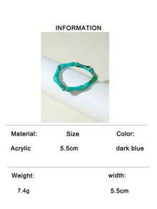 imoli 1pc Acrylic Tie Dye Bamboo Bead CCB Bracelet, Unique Jewelry Gift For Women, Suitable For Daily Wear And Any Occasion - Multicolor - View 16