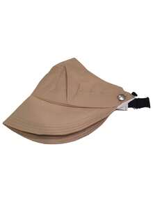 1顶女士马尾辫遮阳帽，适合骑行、旅行和露营