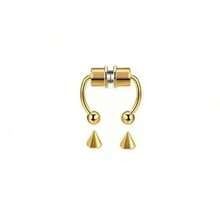 1Pc Women Men Piering Nose Ring Earrings Fashion Punk Non Piercing Nose Clip Stainless Steel Perforation Septum Body Jewelry - Nhiều màu - Xem 2