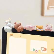 New Office Computer Decorations Party Cute Park Cute Duckling Flatbed Small Decoration Car Best Gifts Birthday Graduation - 彩色 - 查看 1