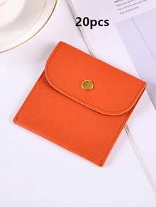 10个装首饰袋，情人节礼物，仿皮首饰袋，首饰礼品包装，12/6/2个装真皮首饰袋，20种颜色可选，按扣式仿皮首饰收纳袋 - 高档礼品袋，适用于耳环、项链、手镯和戒指 - 完美收纳和分类，情人节必备 - 完美的礼品包装 - 彩色 - 查看 16