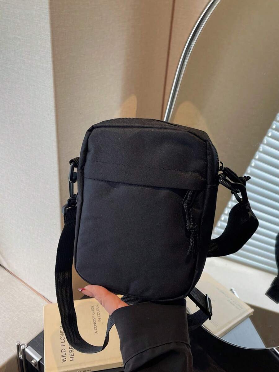 Cartoon Embroidered Backpack, Large Capacity Nylon Student Bookbag, Adjustable Shoulder Straps, Multi-Compartment Zipper Design, Lightweight & Foldable, Classic Cartoon Pattern, Durable & Practical, Suitable For School, Commute, Travel , Valentines Gifts - Multicolor - View 1