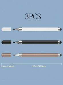 Stylo-stylet silicone haute précision à pointe ronde 2-en-1, compatible avec les tablettes Apple iPad, pour le dessin, le gribouillage, l'écriture - Multicolore - Voir 13