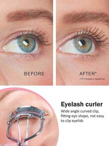 12件套时尚睫毛夹和眉毛修型套装，采用10秒快速卷翘设计，卷翘效果出色。套装包含1个粉色睫毛夹、10个替换硅胶垫和1个透明小收纳袋。 - 彩色 - 查看 2
