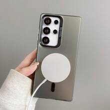 IMD 彩色银色磁吸磨砂手机壳，兼容 17 Pro Max/16/15 和 S24、S24+、S24 FE、S24 Ultra、S23、S23+、S23 FE、S23 Ultra、S22、S22+、S22 Ultra、A35、A55、A05、A15、A06、A16、16、15、14、13、12、11 Pro Max Plus、7、8、SE、7P、8P、X、16 等机型。 - 黑色 - 查看 2