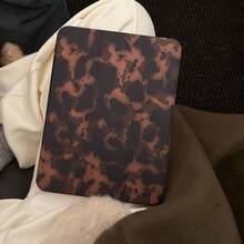 Cute Amber Tortoiseshell Pattern Flip Pad Case Suitable For 11th Generation Tablet Protective Case, Pro 2025 New Tablet Protective Shell, Cute 10th Generation Air 7/6 With Pencil Slot Anti-Bending Tablet Protective Shell, 11-Inch Apple Tablet Protective Case For Girls Birthday Gift Spring - 棕色 - 查看 5