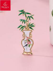 1pc Zinc Alloy Colorful Enamel Cute Brooch, Suitable For Daily Outfit And Bag Decoration - one-size - View 4