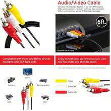 Cables - 1.8m RCA Video/audio Cable - View 1