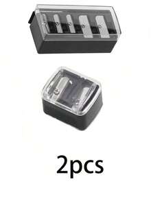 2pcs/1pc Multi-Functional Five-Hole/Double-Hole Makeup Pen, Pencil Sharpener, Eyebrow Pencil Sharpener, Eyeliner Pencil Sharpener, Makeup Tool Pencil Sharpener - Multicolor - View 8