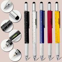 1pc Pocket Genius Pens - Versatile 6-In-1 Ballpoint Pen Tool Featuring A Level, Precision Screwdriver, Stylus, And Ruler, Ideal For Mobile Repairs And Creative Projects - 1pc-random Color - View 5