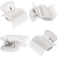 6/12 Pieces Hot Roller Hair Curler Claw Clips Replacement For Small, Medium, Large And Jumbo Rollers Holding Women Hair Section Styling,Hair Care,Hair Accessories,Hair Pins Elegant Hair Claws Fashion Hair Clips - Multicolor - View 3