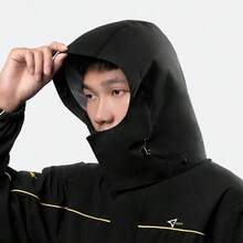 Ropa impermeable y resistente a la nieve, traje de lluvia para motocicleta para hombres y mujeres, chaquetas y pantalones reflectantes, impermeable, transpirable, ligero - xl+negro1 - Ver 5