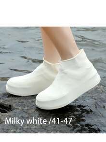 2pcs Disposable Waterproof Anti-Slip Shoe Covers - Transparent Elastic Portable Shoe Covers, Suitable For Outdoor, Rainy/Snowy Weather, Gardening And Damp Environments - Wear-Resistant Plastic Shoe Covers, Transparent Design, Shoe, Spring Summer Picks, Brides Maid Gifts, Room, Bedroom Decor, Bedroom Decor, Beach, Travel, For Men, For Women, Vacation - Multicolor - View 11