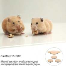 POPETPOP 4 Piezas Trampoln De Hmster Percha De Jaula De Pjaros Puesto De Pjaros Plataforma De Percha Saltando Accesorios para Jaulas De Chinchillas Junta Familiar - como se muestra en la figura - Ver 6