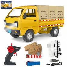 Juguetes Carros Control Remoto Camion Recargable Ninos Regalos Juguete Amarillo - Amarillo - Ver 2