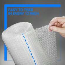 Bubble Cushioning Wrap 5/16 Inch X 12 Inch X 72Feet Total [2 Rolls Of 36 Feet] Bubble Cushioning Wrap For Packing Moving Supplies Perforated Every 12" - 2卷,規格為17吋*5/16吋*36英尺(共72英尺) - 查看 2