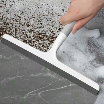 Shower Squeegee For Glass Doors, Mirrors, Tile, Walls, Window & Table Crumb Sweeper All-Purpose Squeegee For Restaurant & Bathroom Cleaner Tool - White