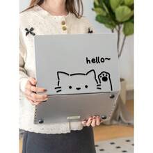 1 Piece, Cartoon Cat Pattern | Frosted Acrylic Ultra-Thin Laptop Case | Compatible With Air13 2025/Pro16 M3 M2 | Anti-Fingerprint, Shockproof, And Heat Dissipation In One | Essential Protective Case For Office And Study - Multicolor - View 13