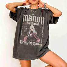 Manon Blackbeak We Are The Thirteen, Throne Of Glass Merch, Sarah J Maas Gift Booktok Comfort Shirt Licensed - 深灰色 - 查看 1