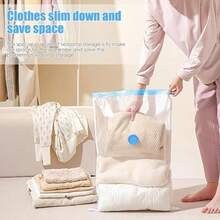 Bolsas de Vaco Almacenamiento,12 Pack reutilizables bolsas de compresin de ahorro de espacio,con Bomba Elctrica,para Ropa, Almohadas y Edredones. - como se muestra en la figura - Ver 6