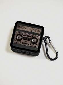 Retro Cassette Tape Bluetooth Headphone Case, WALKMAN Element Headphone Case, Y2K, Black Headphone Case With 1 Headphone Case Carabiner, Compatible With Headphone Case, Compatible With Airpod Case, Compatible With AirPods Pro (2nd Generation), Compatible With AirPods 3, Compatible With AirPods Pro, Compatible With AirPod1/2, Compatible With AirPods 4, Compatible With AirPods Pro3 - Black - View 8