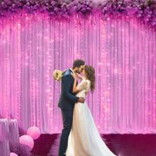 1pc Enchanting Wedding Decor LED Curtain Lights, USB Powered Fairy String Lights With 8 Flashing Modes And Remote Control (Batteries Not Included), Suitable For Home Bedroom Window Wall. Decoration Lighting For Single Party, Wedding, Birthday, Party, Festival, Valentine's Day - USB Plug Curtain Light - View 21