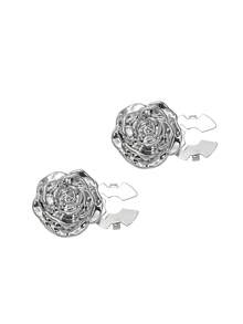1/2/4pcs 19mm Rose Flower Button Set, Metal Button Set, Detachable Button Clips, 3D Decorative Buttons, Snap Buttons With Pliers, Suitable For Dresses, Formal Wear, Shirts - Multicolor - View 16