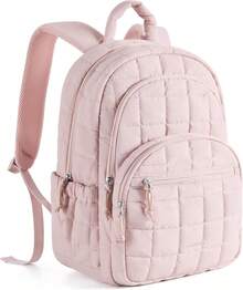 Mochila universitaria, mochila para portátil para la escuela - Rosa - Ver 12
