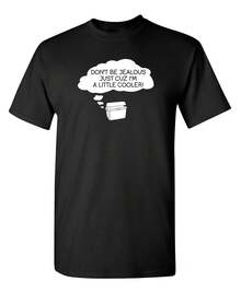 Camiseta de algodón de cuello redondo con estampado divertido – Estilo deportivo y casual de manga corta, adecuada durante todo el año - Negro 19 - Ver 1
