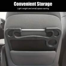 Bandeja de mesa para volante de coche 2 en 1, estante de almacenamiento de escritorio (incluye bandeja para portátil y portavasos), (hecho de material ABS de alta resistencia), adecuado para coches, camiones, SUV - con múltiples funciones como uso de oficina, comida, lectura y organización dentro del coche. El diseño es simple y elegante, con una estructura estable. - Multicolor - Ver 5