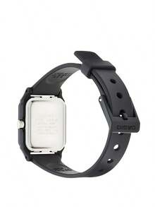 Casio 卡西欧女士方形腕表，时尚简约设计，经典模拟表盘带日期显示，石英机芯。这款女士腕表融合了日韩风格。黑色表盘。型号：LQ-142-1ADF。新年和圣诞节礼物之选。 - 黑色 - 查看 3