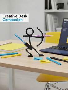 1个3D打印战士笔筒，趣味桌面收纳盒，惊喜礼物，收藏模型 - 彩色 - 查看 3