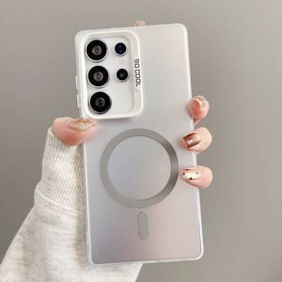 Funda de teléfono con acabado mate magnético de color plateado y colorido compatible con iPhone 17 Pro Max/16/15 y S24, S24+, S24 FE, S24 Ultra, S23, S23+, S23 FE, S23 Ultra, S22, S22+, S22 Ultra, A35, A55, A05, A15, A06, A16, 16, 15, 14, 13, 12, 11 Pro Max Plus, 7, 8, SE, 7P, 8P, X, 16