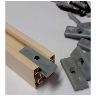 Suporte de fixação para trilho superior de porta sanfonada Plasbil e outras marcas