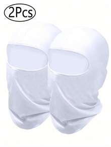 Bộ 2 chiếc/1 chiếc mặt nạ trượt tuyết màu hồng, mặt nạ trùm đầu nhẹ, chống tia UV dành cho nam và nữ, thích hợp cho bóng đá, xe máy. - A - Xem 9