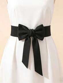 1 PC Women's Belt - Decorative Adjustable Elastic Skirt Ribbon, Available In Multiple Colors - Perfect For Pairing With Casual And Evening Wear, A Sweet Style Accessory, And An Elegant Dress Embellishment. - Multicolor - View 2