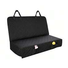 Car Rear Seat Pet Mat, Dirt-Resistant, Wear-Resistant With Storage Pocket, Car Seat Cover - Multicolor - View 4